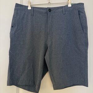 7 Diamonds Charcoal Gray Flat Front Shorts